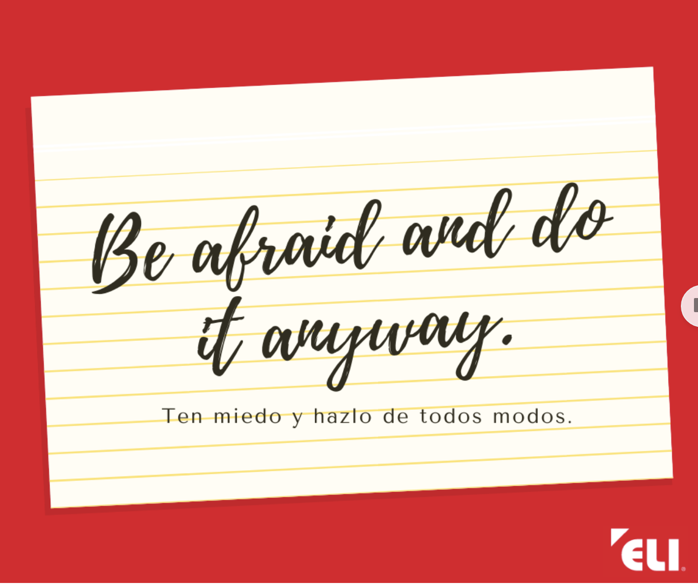 be-afraid Cheer up! Frases motivadoras en inglés para alegrarte el día